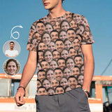 Custom Seamless face T-shirt Design Photo Funny Casual Summer Shirts