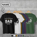 Custom Name Awesome Dad Tee Men's All Over Print T-shirt Put Your Face on Shirt for Father's Day