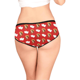 Custom Face Briefs Personalized Love Heart Panties Underwear with Photo Women's High-cut Briefs Valentine Gift for Her