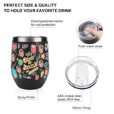 Custom Face Back-to-school Insulated Tumbler 12OZ Personalized Face Kids Stainles Steel Tumbler Travel Coffee Mug Gifts for Friends Family