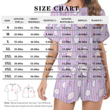 [Up To 4 Faces] Custom Face Pajama Set Women's Long Sleeve Top and Shorts Loungewear Tracksuits