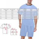 Custom 2 Photo Face Pajamas Happy Father's Day For We DAD Men's Long and Short Pajama Set Gift For Family