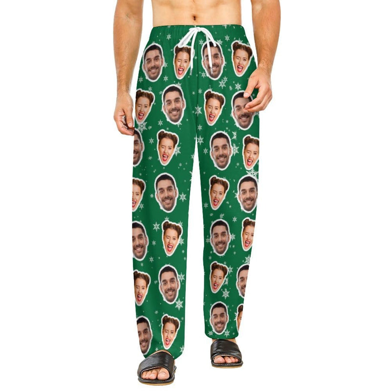 Christmas Flash Sale-Custom Family Faces Slumber Party Unisex Long Pajama Pants Best Christmas Gifts for Family