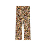 Custom Face Leopard Print Sleepwear Personalized Women's&Men's Slumber Party Long Pajama Pants