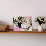 Custom Face Wedding Photo Panel for Tabletop Display