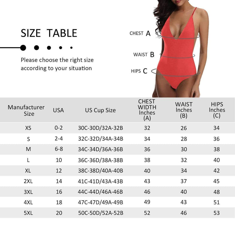 Custom Face Lover Women's Lacing Backless One Piece Swimsuit