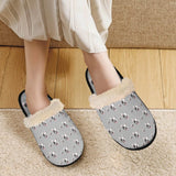 Custom Face Fuzzy Slippers for Women and Men Personalized Photo Non-Slip Slippers Indoor Warm House Shoes
