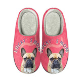 Custom Pet Face&Name Multicolor Cotton Slippers for Kids