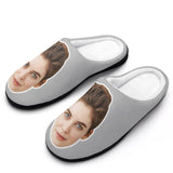 Custom Face All Over Print Cotton Slippers For Men Women