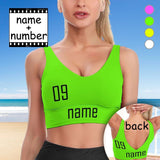 custom name sports bra