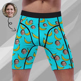 Custom Face Banana Men's Sports Boxer Briefs Personalized Your Own Briefs For Valentine's Day Gift