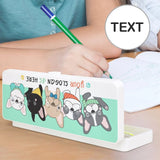 Custom Text Cute Animalst Creative Minimalist Stationery Box