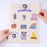 Custom Face Book Stationary Back To School Removable Adhesive Stickers