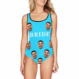 Personalised Bridesmaid Bathing Suit Custom Face Bride Swimsuit Women's Tank Top Bathing Suit Party Weekend
