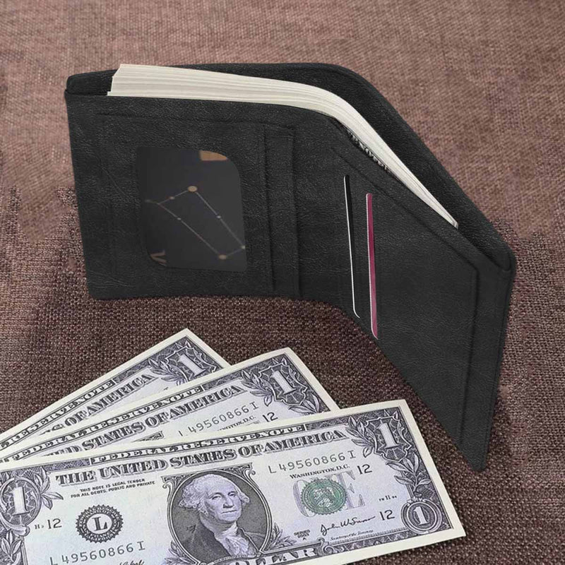 Custom Photo Letter To Father Bifold Men's Leather Wallet Personalized Photo Wallet For Dad -Put Your Photo On Wallet Father's Day & Birthday Gift
