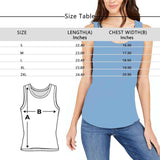 Custom Design Face Tops Zipper Personalized All Over Print Tank Tops for Men and Women