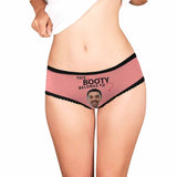 Custom Face Briefs Personalized Booty Belongs to You Panties Underwear with Photo Women's High-cut Briefs